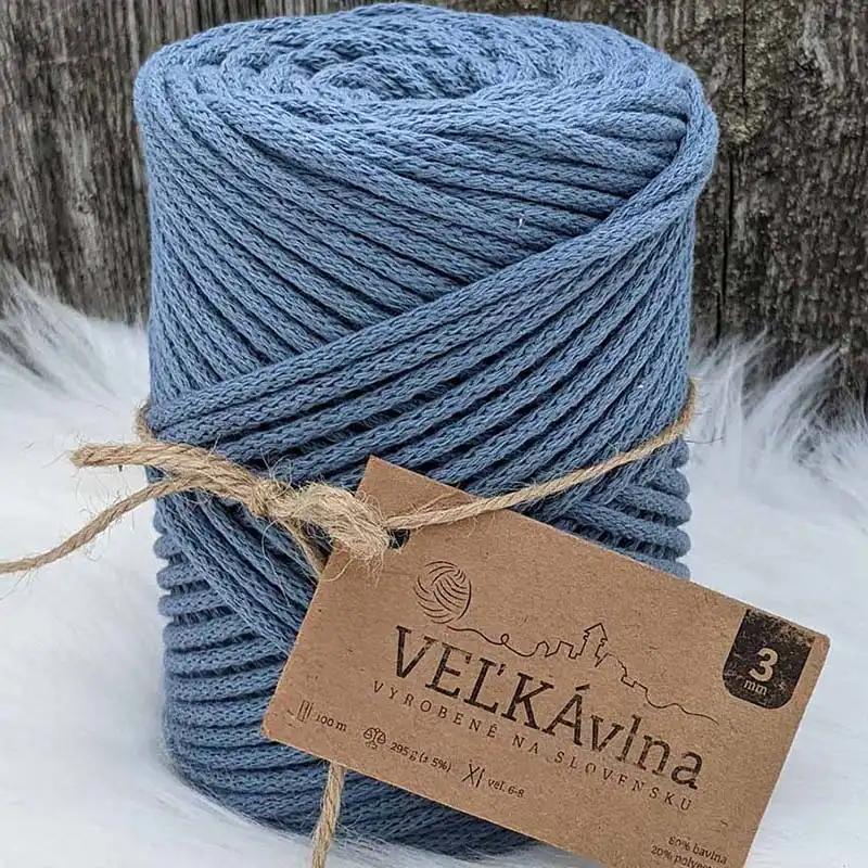 Velká vlna Špagát 3mm Hortenzie