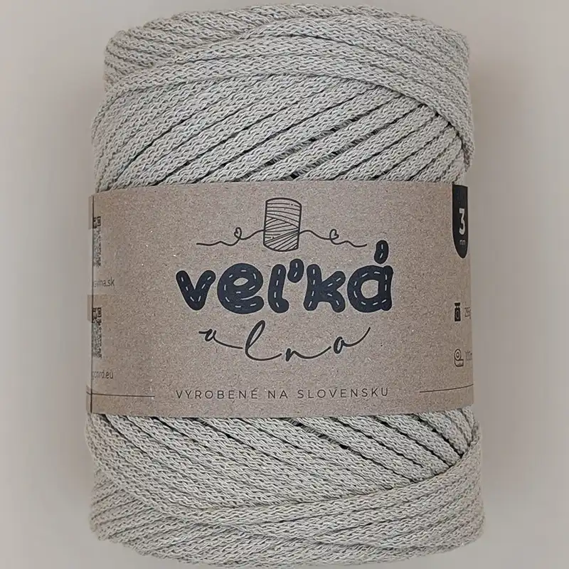 Velká vlna Špagát 3mm Latte