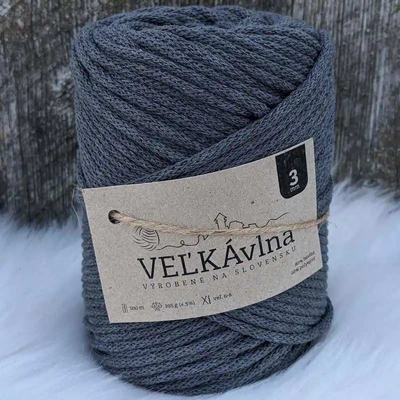 Velká vlna Špagát 3mm Ocel