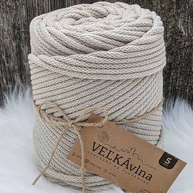 Velká vlna Špagát 5mm Len
