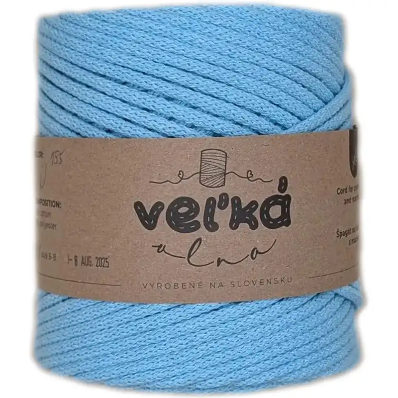 Velká vlna Špagát 5mm Mentolka