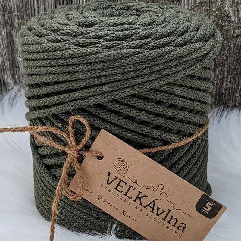 Velká vlna Špagát 5mm Mořská řasa