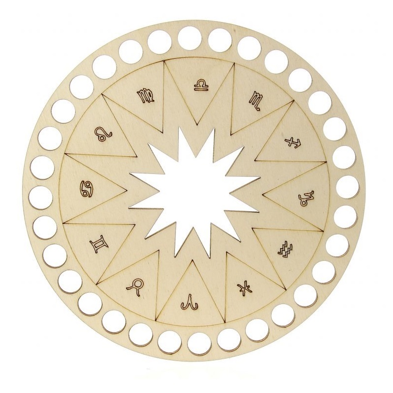 Víko na košík horoskop kruh 15cm