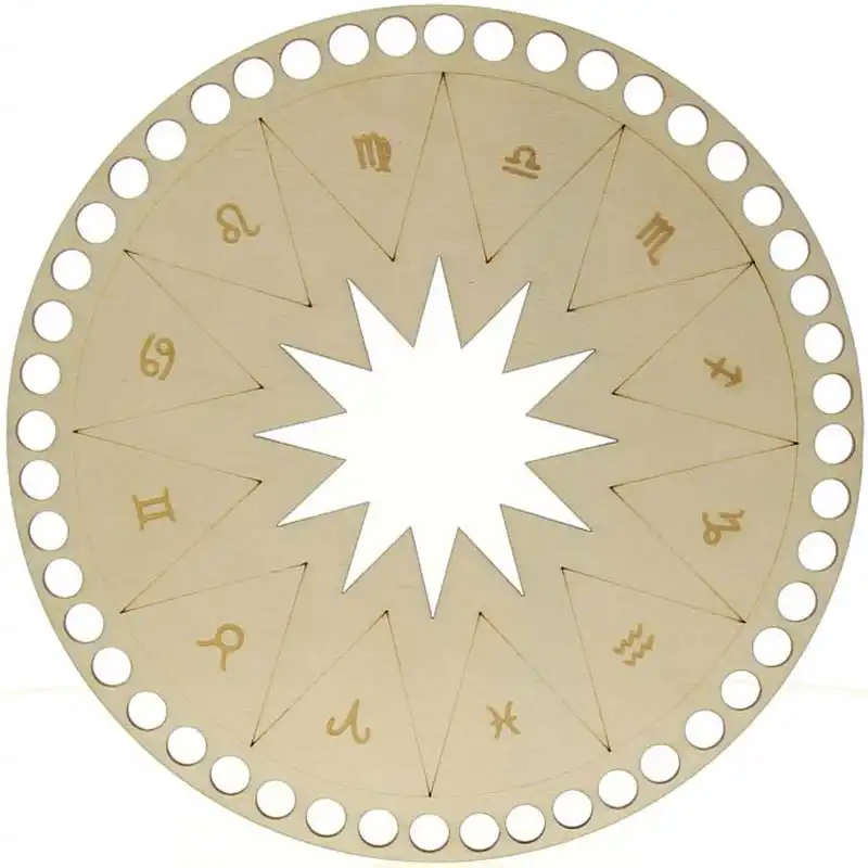 Víko na košík horoskop kruh 20cm