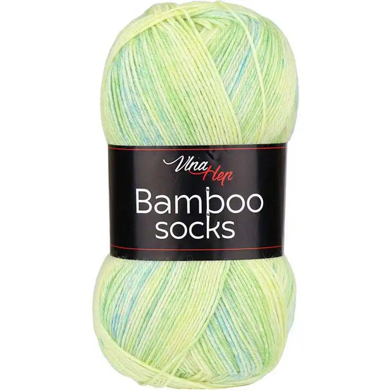 Pletací příze Bamboo Socks / ponožkovka 100 g Varianta: 6 (7906) zelená sv., Balení: 1 ks