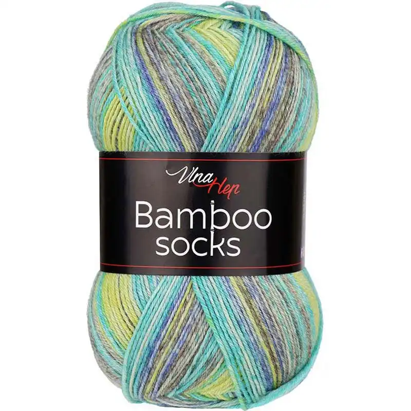 Pletací příze Bamboo Socks / ponožkovka 100 g Varianta: 10 (7907) zelená, Balení: 1 ks