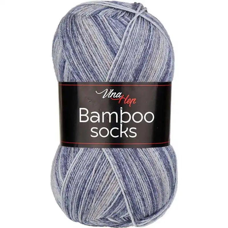 Pletací příze Bamboo Socks / ponožkovka 100 g Varianta: 7 (7908) modrošedá, Balení: 1 ks