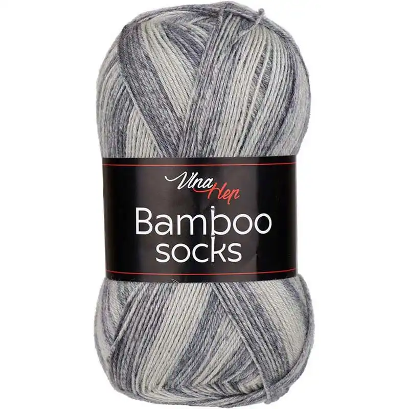 Pletací příze Bamboo Socks / ponožkovka 100 g Varianta: 8 (7910) šedá, Balení: 1 ks