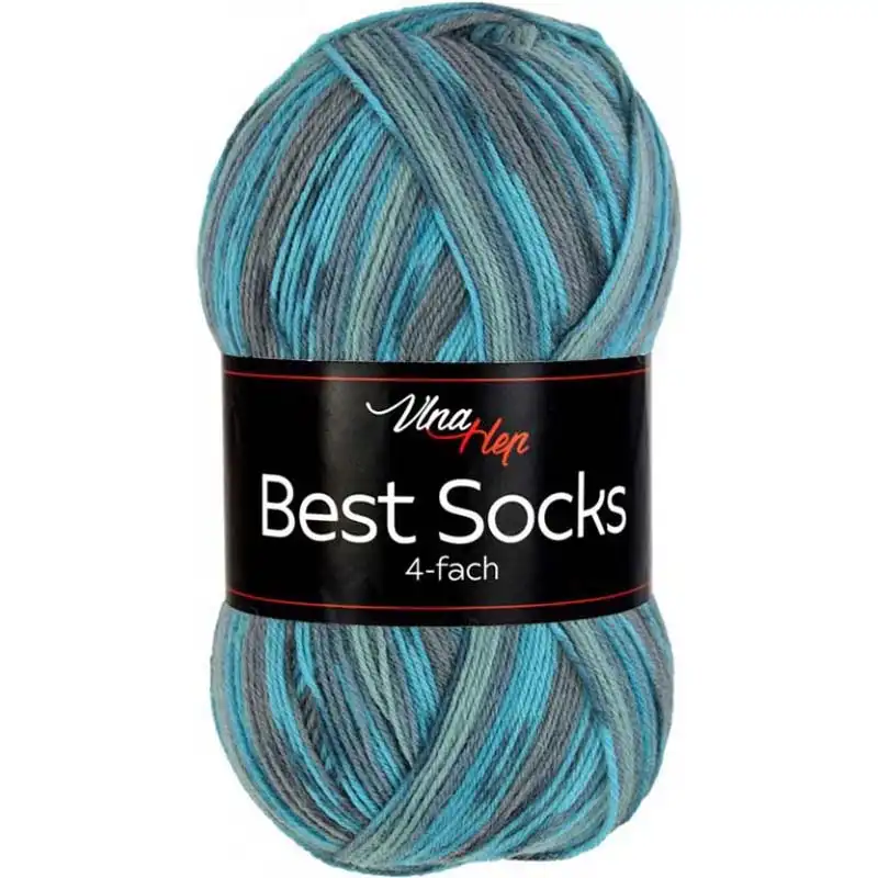 Vlna-hep Příze Best socks 7309 modrá