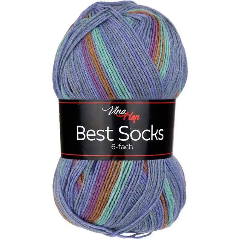 Pletací příze Best socks / ponožkovka 150 g Varianta: 4 (7367) modrošedá, Balení: 1 ks