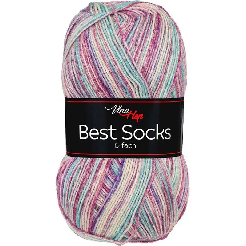 Pletací příze Best socks / ponožkovka 150 g Varianta: 11 (7377) fialová, Balení: 1 ks
