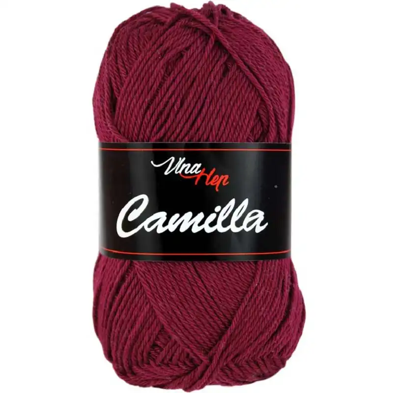 Vlna-hep Příze Camilla 8024 vínová