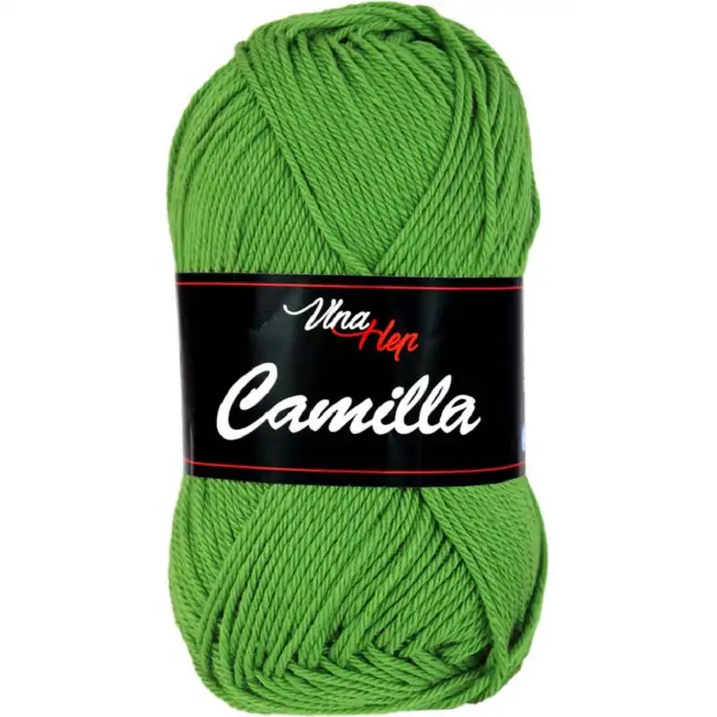 Vlna-hep Příze Camilla 8156 trávová zelená