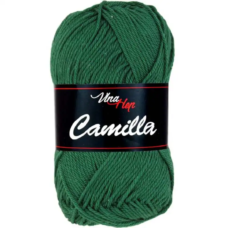 Vlna-hep Příze Camilla 8157 lesní zelená
