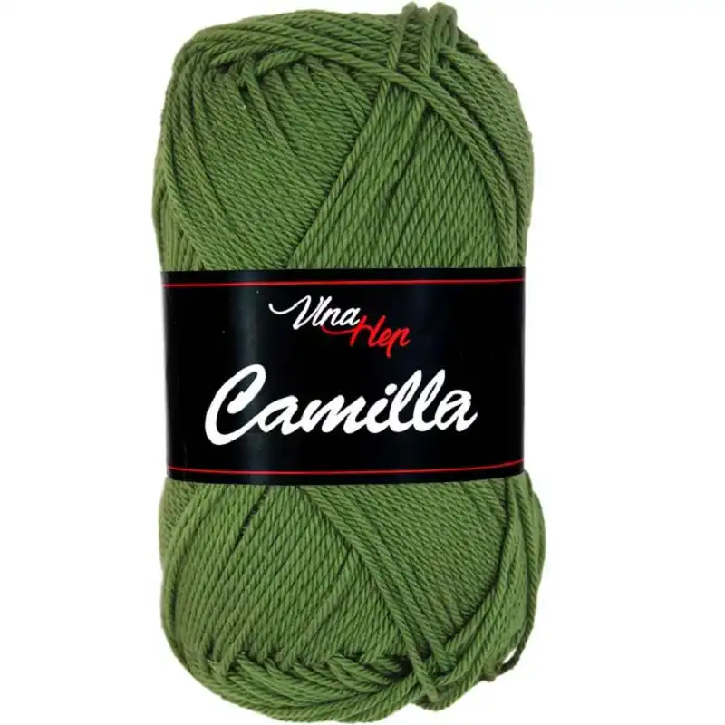 Vlna-hep Příze Camilla 8163 zelená lesní