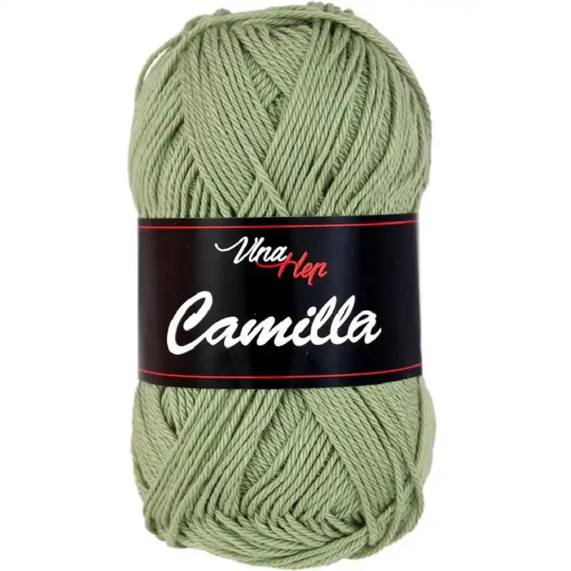 Vlna-hep Příze Camilla 8166 zelenošedá