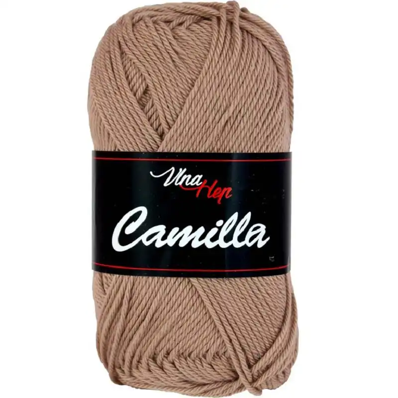Vlna-hep Příze Camilla 8217 hnědo-béžová