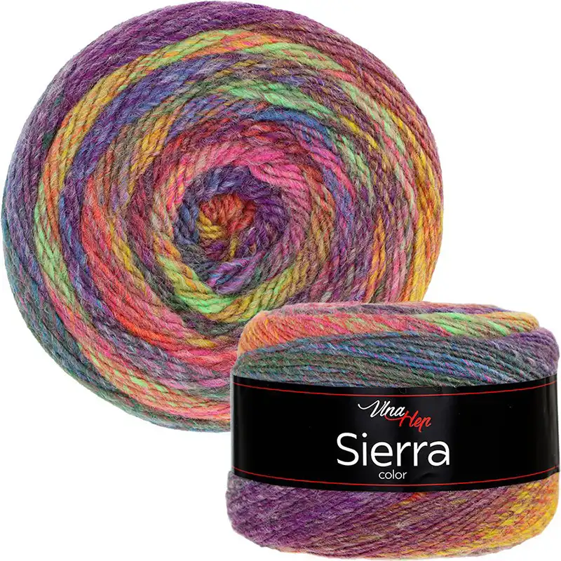Vlna-hep Příze Sierra Color 7214