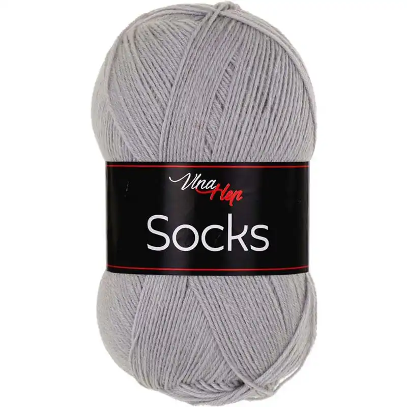 Vlna-hep Socks 61027 středně šedá