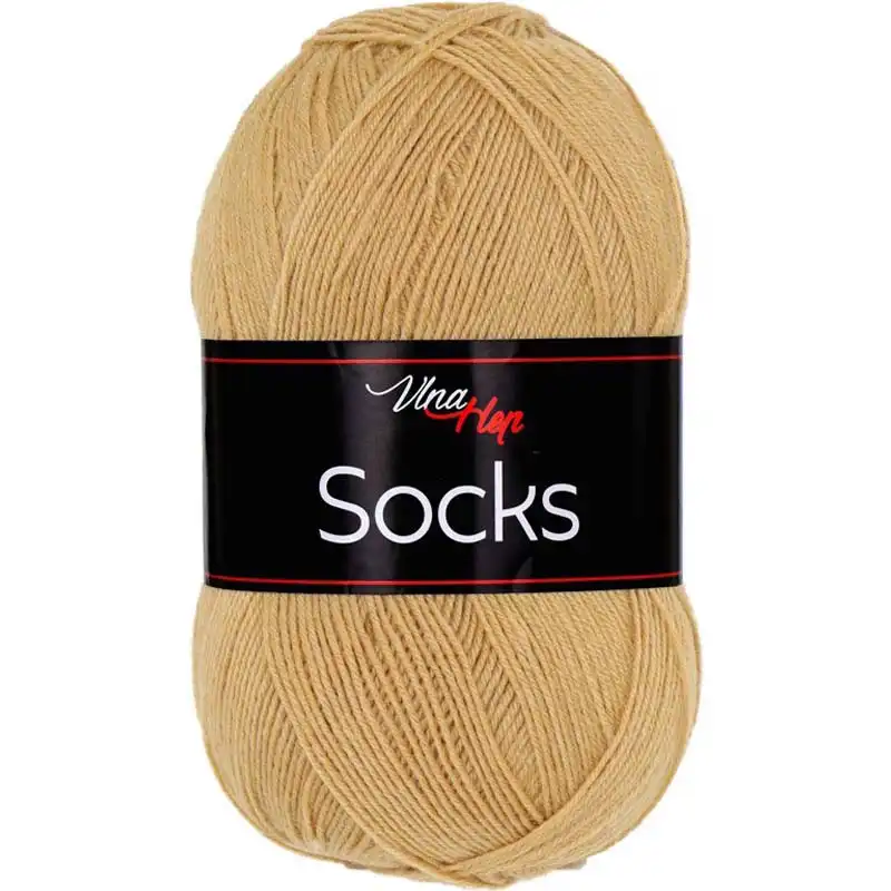 Vlna-hep Socks 61037 světle hnědá