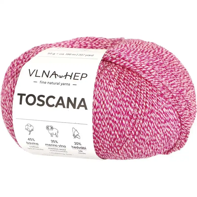 Vlna-hep Příze Toscana 142360 Festival Fuchsia