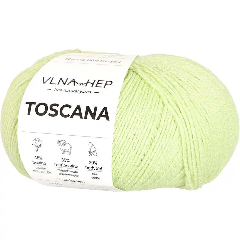 Vlna-hep Příze Toscana 142770 Lime Cream