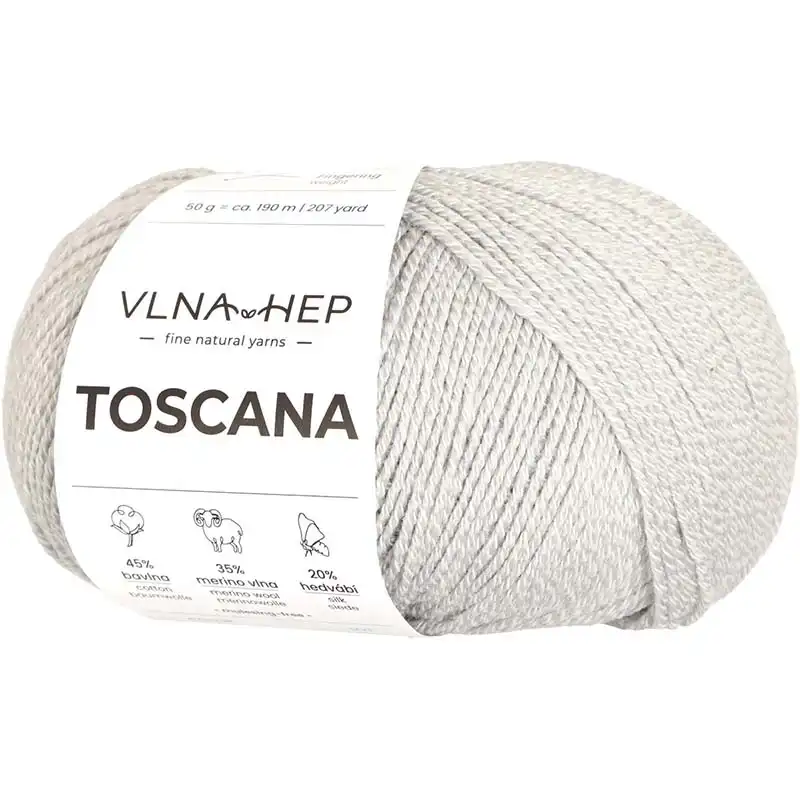 Vlna-hep Příze Toscana 143020 Oyester Mushroom