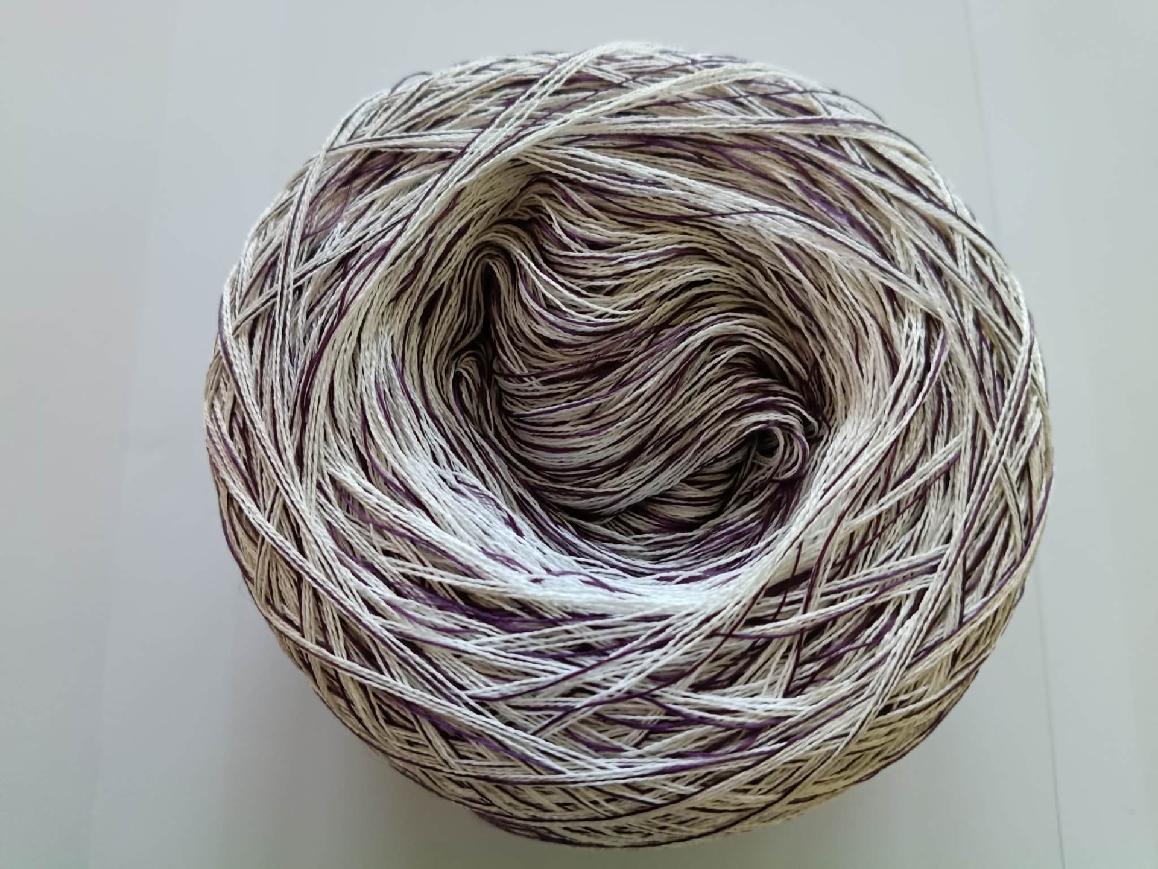 Weiss-Aubergine s viskozovou nitkou 3-nitka 1000m Bavlna/Viskóza