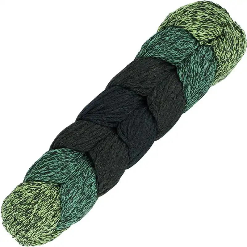 Woolly Hugs Rope plait 193 Zelené melírové ombré