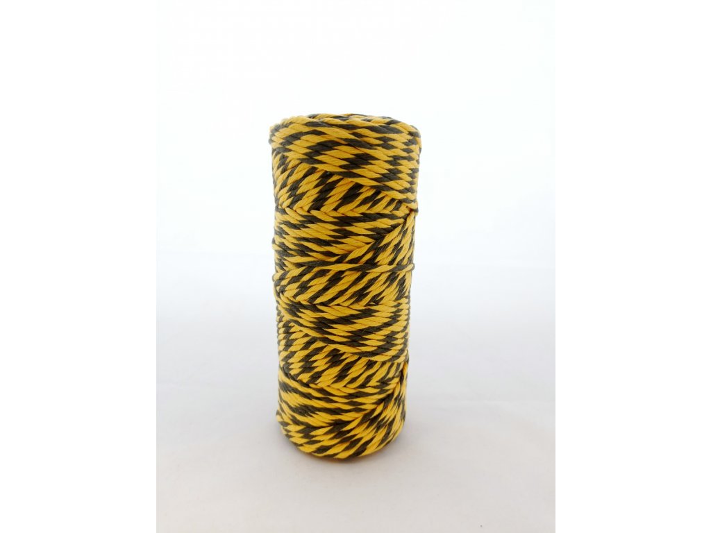 Yarn Melow Šňůra Angel 3mm Mix Žlutozelená
