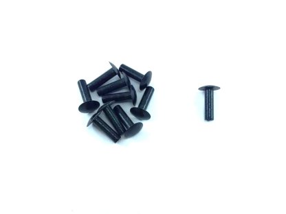 Černé nýty 10 kusů délka 15 mm