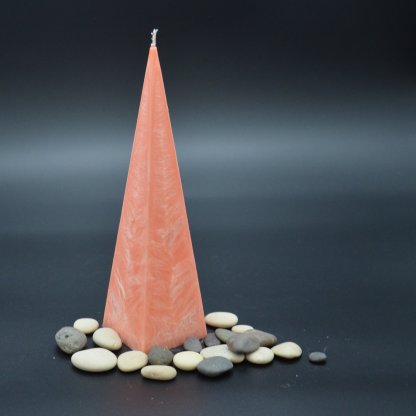 Svíčka jehlan pyramida - jednobarevná - různé barvy