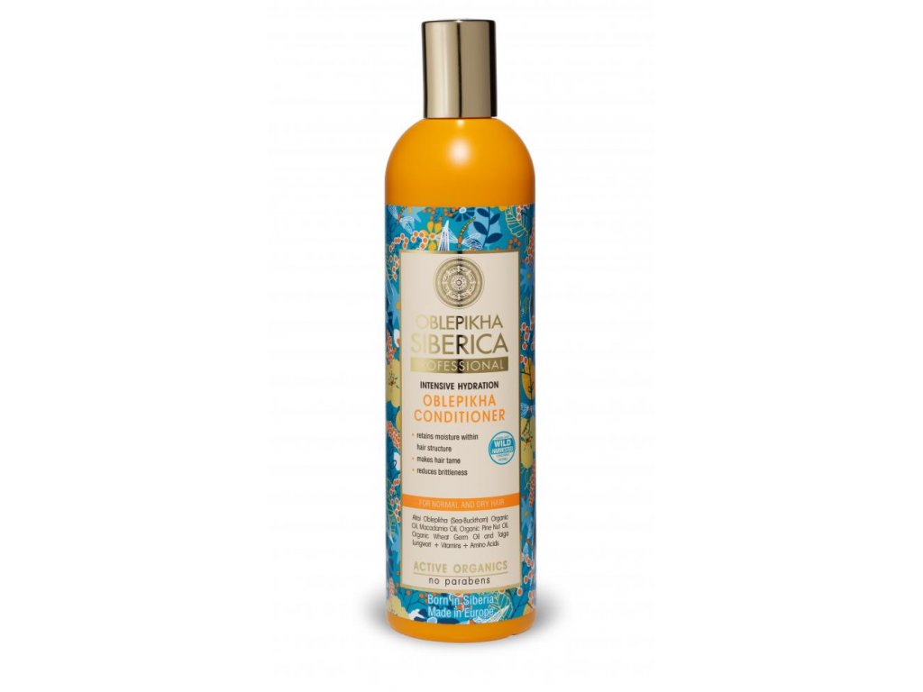 Natura Siberica Rakytníkový balzam pre normálne a suché vlasy - Intenzivná hydratácia 400 ml