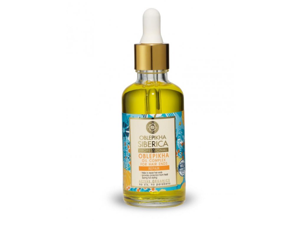 Natura Siberica Rakytníkový olejový komplex pre končeky vlasov 50 ml