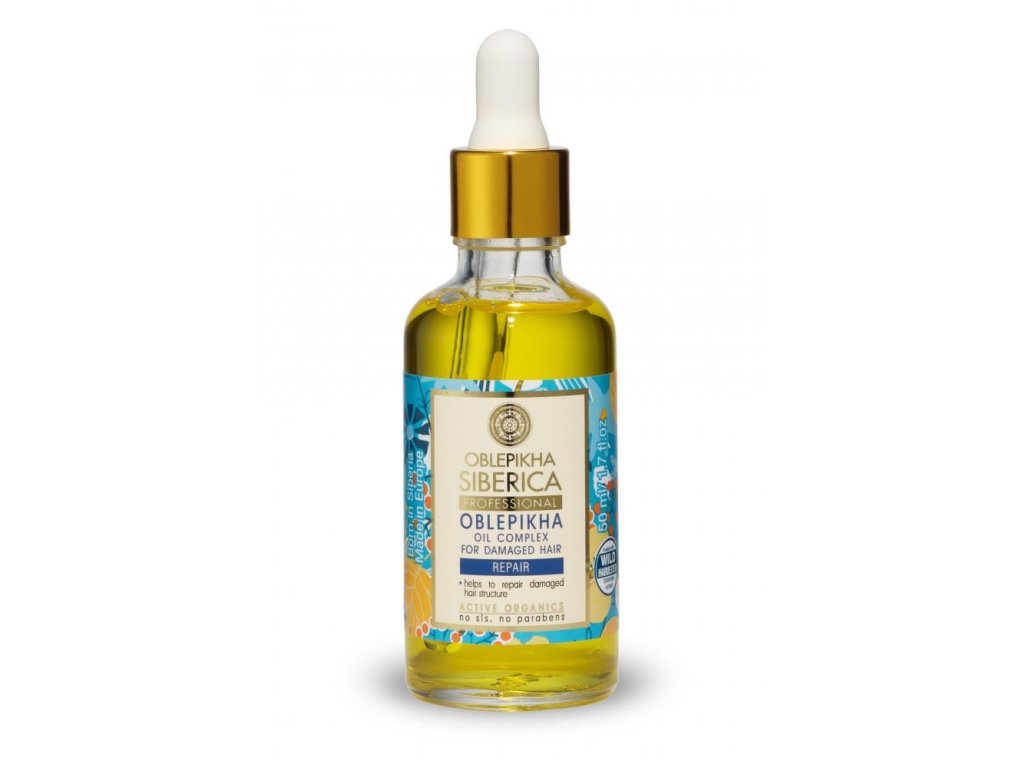 Natura Siberica Rakytníkový olejový komplex pre poškodené vlasy 50 ml