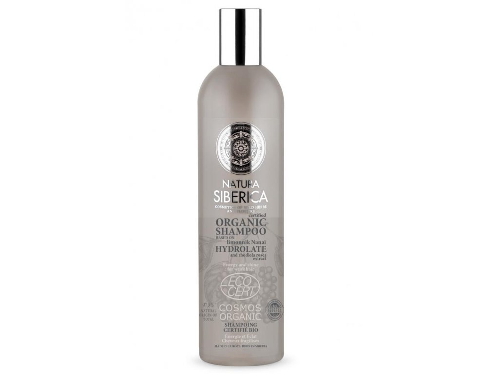 Natura Siberica Šampón Hydrolate - energia a lesk pre slabé vlasy 400 ml