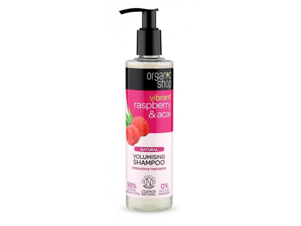Organic Shop Organic Shop - Malina & Acai - Šampón pre objem 280 ml
