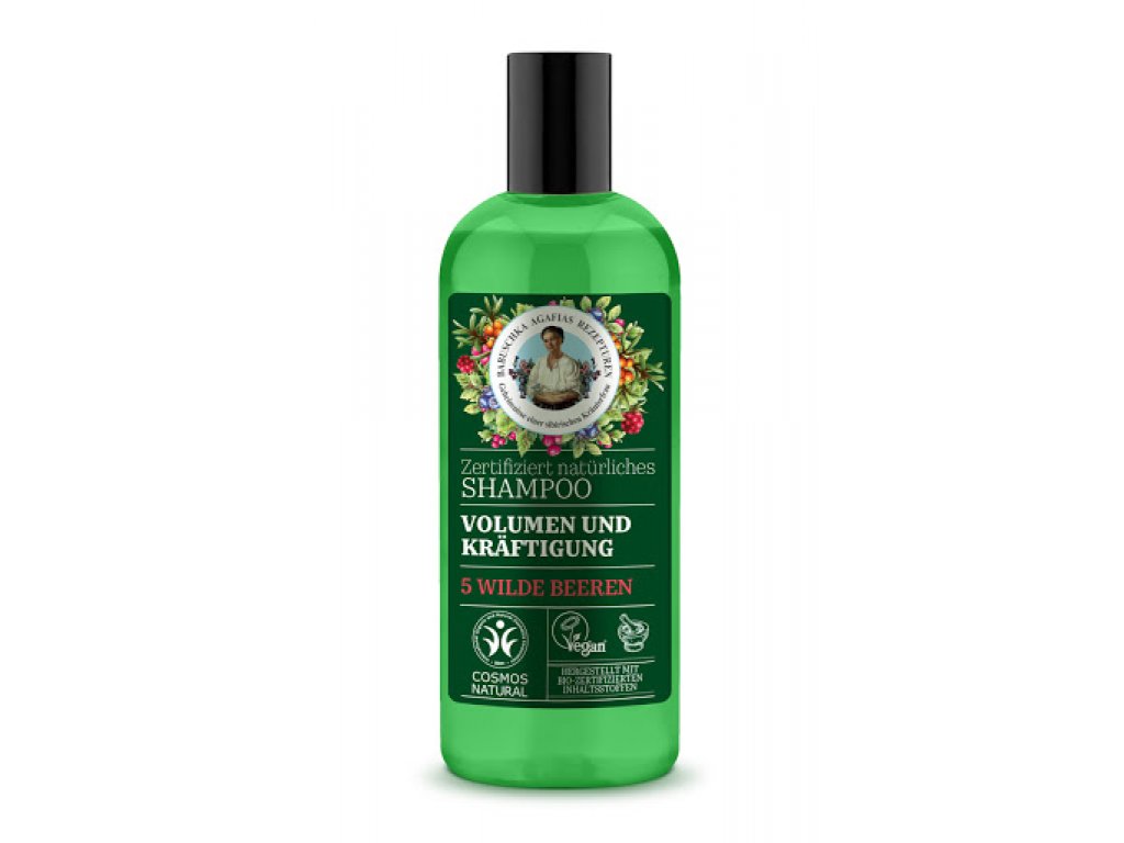 Recipes of Babushka Agafia RBA - Prírodný certifikovaný šampón na objem a posilnenie vlasov 260 ml
