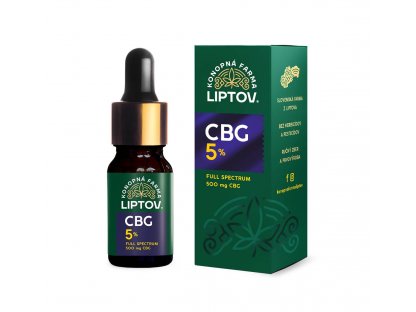 Konopná farma Liptov CBG olej 5% 10ml