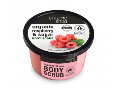 Organic Shop Organic Shop - Malinový krém - Telový peeling 250 ml 250 ml