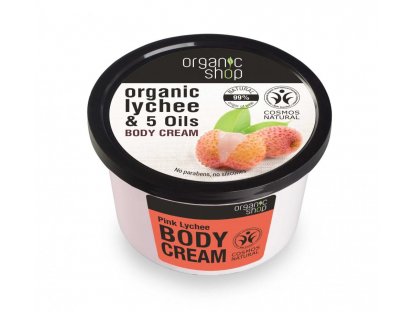Organic Shop Organic Shop - Ružové Liči - Telový krém 250 ml 250 ml