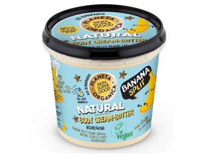 Skin Super Good Planeta Organica – Telové krémové maslo Banana split 360 ml