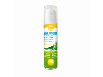 TOPVET Aloe vera opaľovacie mlieko SPF 20 200ml 200 ml
