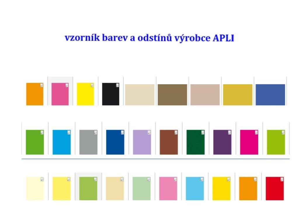 APLI barevný papír, A4, 170 g, fluo-žlutý - 50 ks