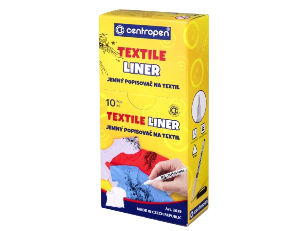 Centropen 2639 na textil modrý