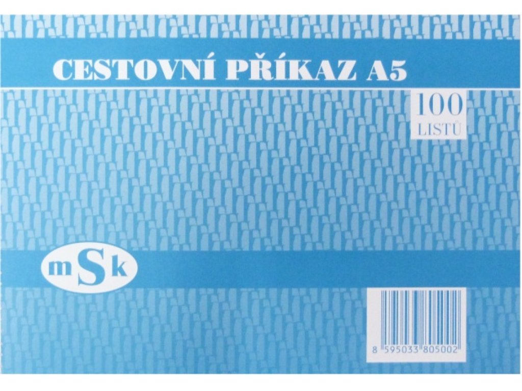 Cestovní příkaz A5 MSK 500