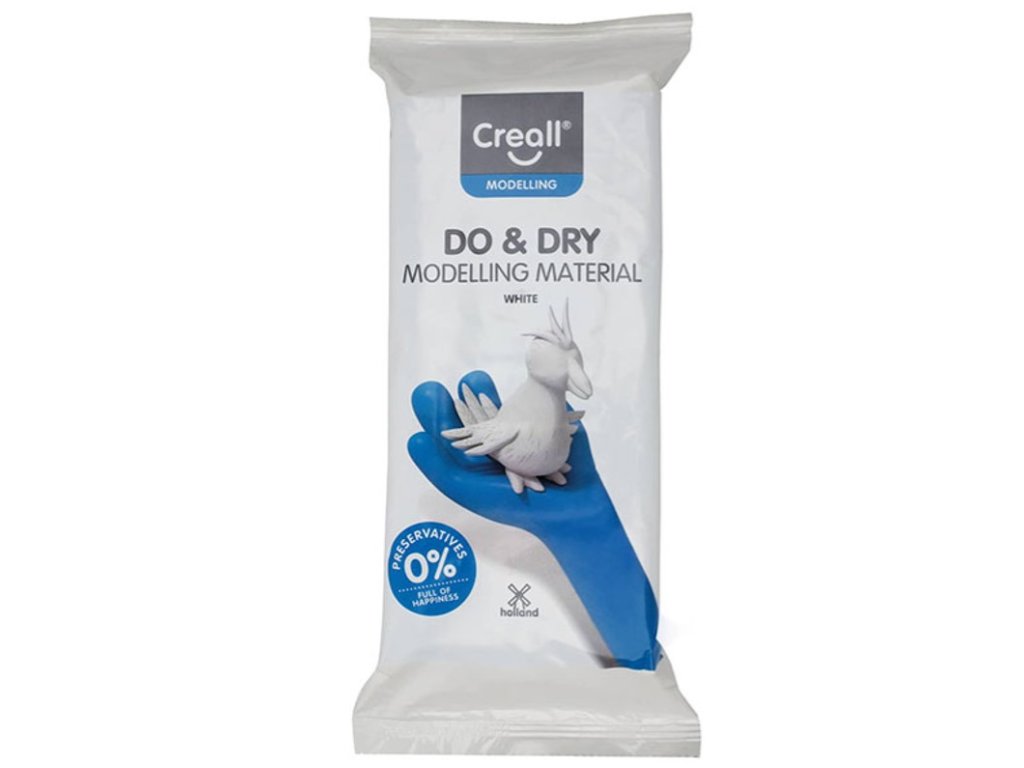 Creall samotvrdnoucí modelovací hmota DO-DRY HI, 1000 g, bílá