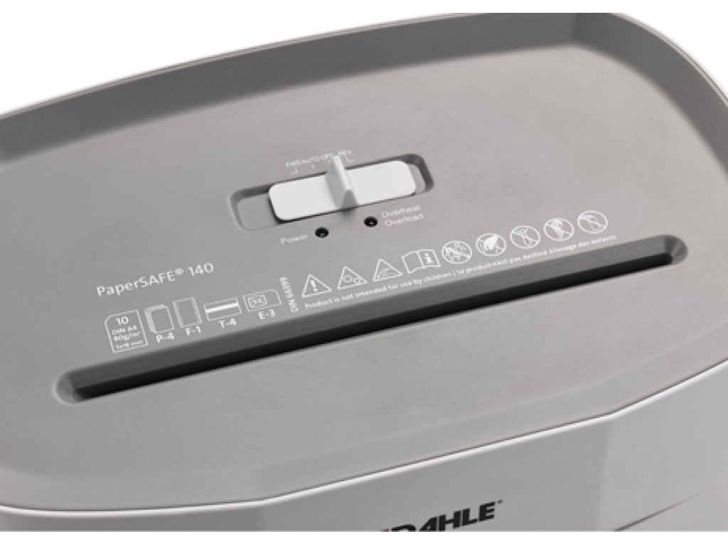 Dahle skartovač PaperSAFE 140, 10 listů, 5 x 18 mm, 12 l