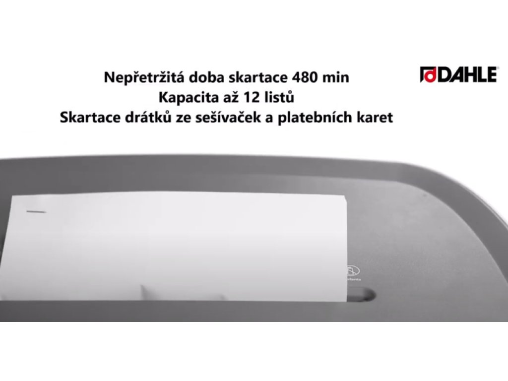 Dahle skartovač PaperSAFE 260, 12 listů