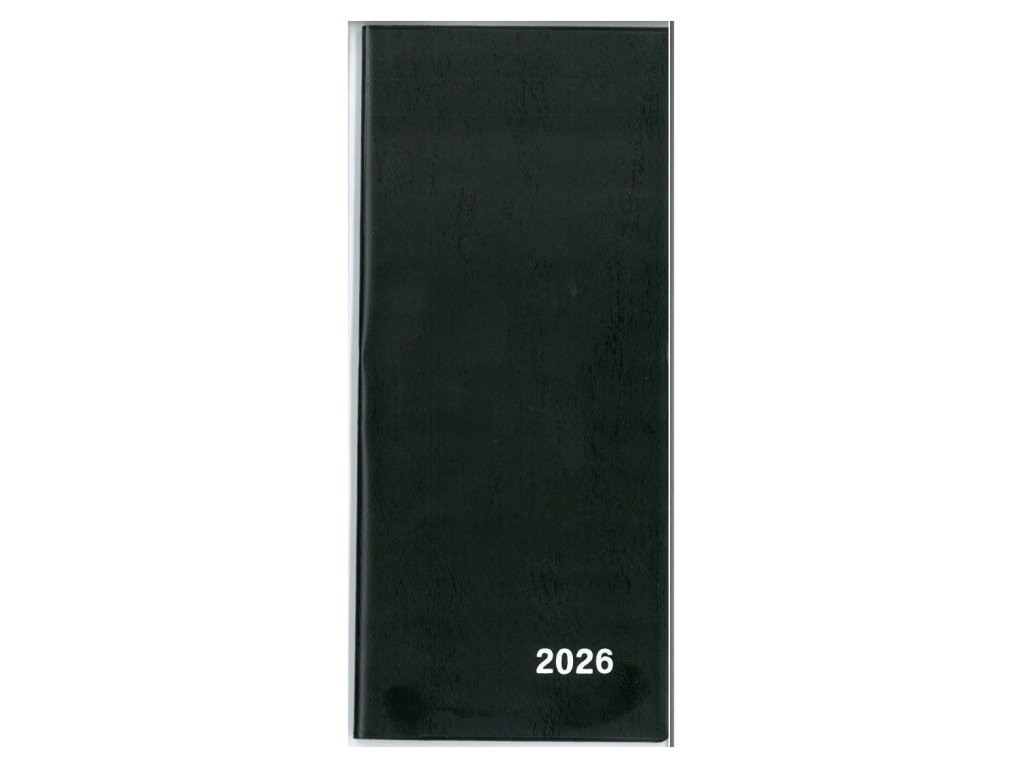 Diář 2026 měsíční plánovací VM1-1 PVC černá